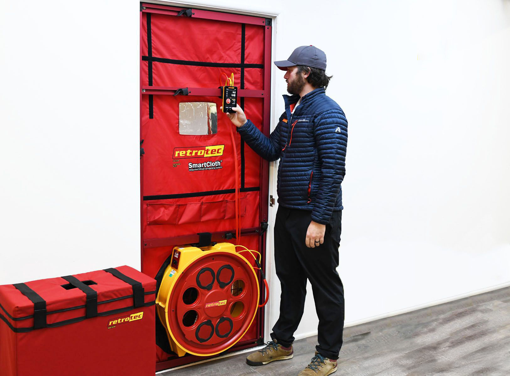 Badanie szczelności blower door